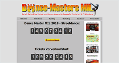 Desktop Screenshot of dance-masters-mil.de